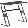 Flash Furniture Fisher Red Gaming Ergonomic Desk with Cup Holder and Headphone Hook(Black)
