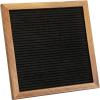 Flash Furniture Gracie Felt Letter Board with Wooden Frame, 389 PP Letters Including Numbers, Symbols and Icons, Canvas Carrying Case, 10×10, Torched Wood/Black Felt