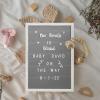 Flash Furniture Gracie Felt Letter Board with Wooden Frame, 389 PP Letters Including Numbers, Symbols and Icons, Canvas Carrying Case, 12×17, White Wash/Gray Felt