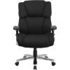 Flash Furniture Hercules Series 24/7 Intensive Use LeatherSoft Swivel Office Chair, Ergonomic High-Back Executive Chair with Padded Seat/Arms, Black(Black Fabric)