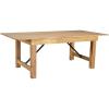 Flash Furniture Hercules Series 7′ x 40″ Rustic Solid Pine Folding Dining Table, Rectangular Antique Farmhouse Dining and Event Extension Table(Light Natural)