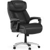 Flash Furniture Hercules Series High-Back Swivel LeatherSoft Office Chair, Ergonomic Executive Chair with Headrest and Adjustable Height, Brown(Black)