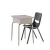 Gray Granite Top/Black Chair
