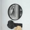 Flash Furniture Jennifer Metal Framed Wall Large Accent Mirror for Bathroom, Vanity, Entryway, Dining, Living Room, 27.5″ Round, Gold(Black)