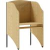 Flash Furniture Kevin Starter Student Study Carrel for Testing Centers and Classrooms, Starter Study Carrel Unit/Private Student Testing Desk, Gray(Oak)