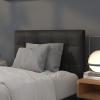 Flash Furniture Lennox Tufted Upholstered Full Size Headboard in Black Vinyl(Black)