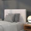 Flash Furniture Lennox Tufted Upholstered Full Size Headboard in Black Vinyl(White)