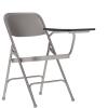 Flash Furniture Ralph Premium Steel Folding Chair with Left Handed Tablet Arm(Set of 1)