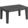 Flash Furniture Seneca Dark Gray Faux Rattan Coffee Table