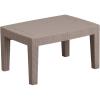 Flash Furniture Seneca Light Gray Faux Rattan Coffee Table