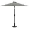 Flash Furniture Universal Black Cement Patio Umbrella Base with Weatherproof Plastic Polymer Coating – 19.25″ Diameter(Gray)