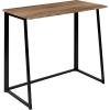Flash Furniture Walker Small Rustic Natural Home Office Folding Computer Desk – 36″(Set of 1)