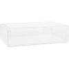 Martha Stewart Brody Desk Organizer with Drawer, Stackable Plastic Desk Storage Box, Organizer for Office, Bathroom, Countertop or Dorm, 6″ x 7.5″, 2 Pack, Clear(12.75″ x 7.75″)
