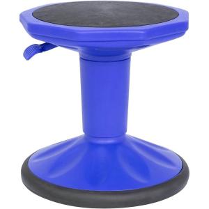 Flash Furniture Carter Adjustable Height Kids Active Stool – Flexible Gray Stool for Classroom and Home – Non-Skid Bottom – Rubberized Seat – 14″ – 18″ Seat Height(Blue)