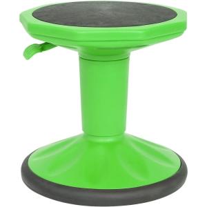 Flash Furniture Carter Adjustable Height Kids Active Stool – Flexible Gray Stool for Classroom and Home – Non-Skid Bottom – Rubberized Seat – 14″ – 18″ Seat Height(Green)