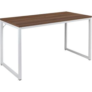 Flash Furniture Clifton Modern Office Computer Desk with Top and Bottom Storage Shelves, Small Computer Desk for Home Office, 28″W, Black(Walnut)