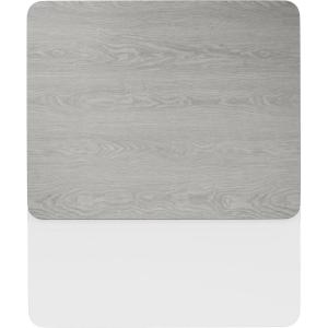 Flash Furniture Glenbrook 30” x 60” Rectangular Table Top with Black or Mahogany Reversible Laminate Top (Pack of 1)(White/Gray)