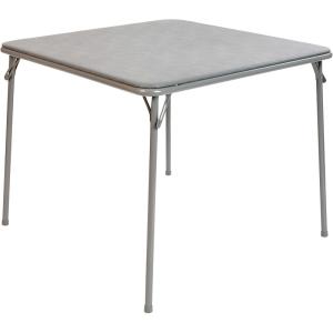 Flash Furniture Madison 5-Piece Folding Card Table and Chairs Set, Portable Event Table and Chairs Set for Indoor and Outdoor Gatherings, Gray(Grey)