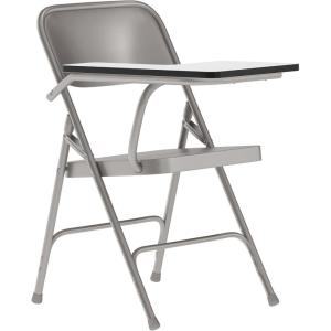 Flash Furniture Ralph Premium Steel Folding Chair with Right Handed Tablet Arm(Set of 1)