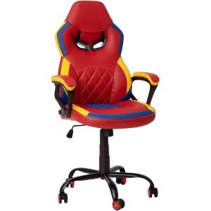 Flash Furniture X30 Gaming Chair Racing Office Ergonomic Computer Chair with Fully Reclining Back and Slide-Out Footrest in Gray LeatherSoft(Red/Blue/Yellow)