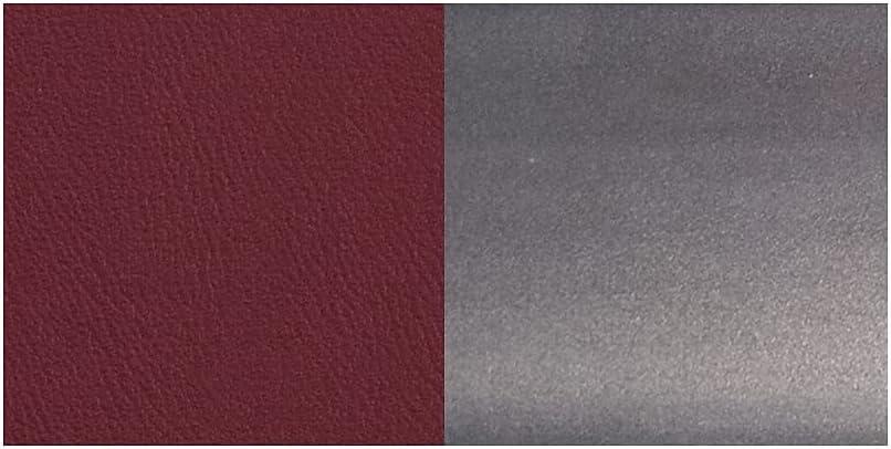 imageFlash Furniture 2 Pack HERCULES Series Clear Coated Ladder Back Metal Restaurant Chair Black Vinyl SeatBurgundy Vinyl SeatClear Coated Metal Frame