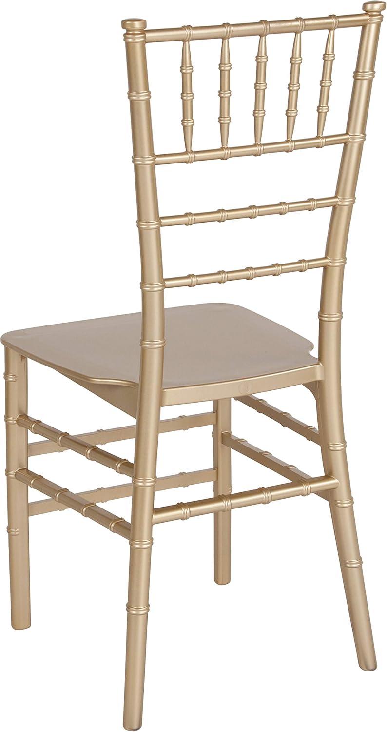 imageFlash Furniture 2 Pack HERCULES Series Gold Resin Stacking Chiavari ChairGold