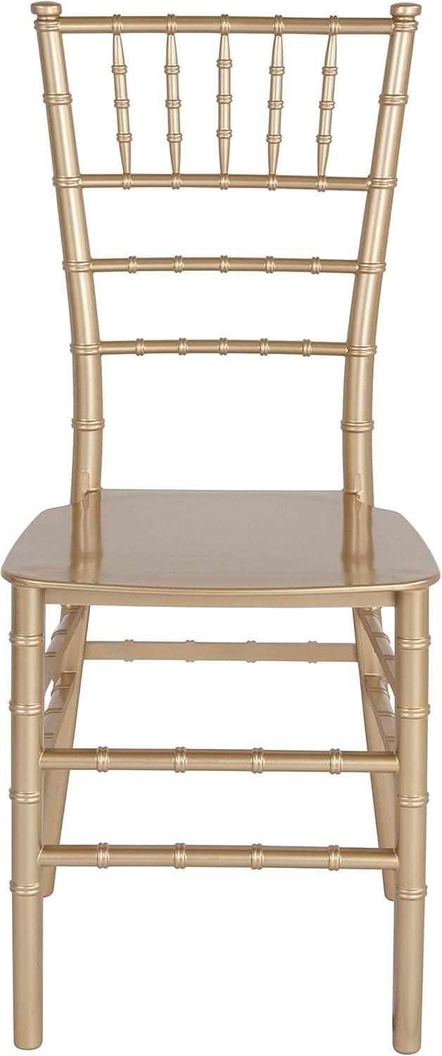 imageFlash Furniture 2 Pack HERCULES Series Gold Resin Stacking Chiavari ChairGold