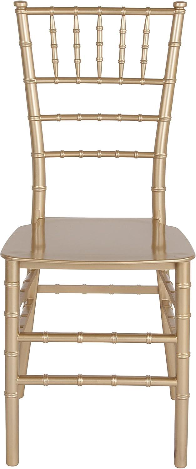 imageFlash Furniture 2 Pack HERCULES Series Gold Resin Stacking Chiavari ChairGold