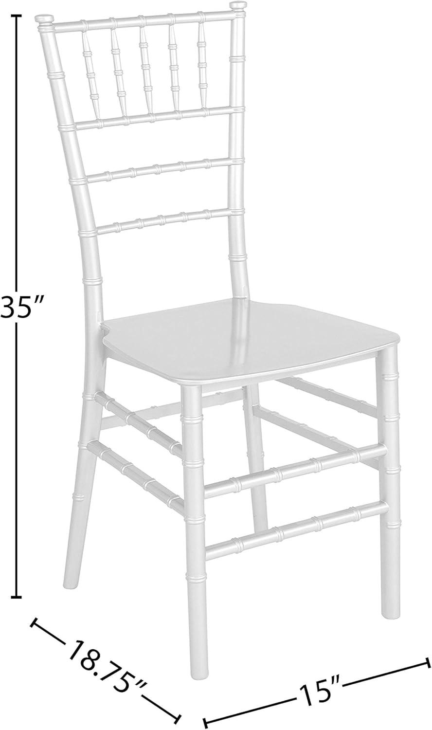 imageFlash Furniture 2 Pack HERCULES Series Gold Resin Stacking Chiavari ChairSilver