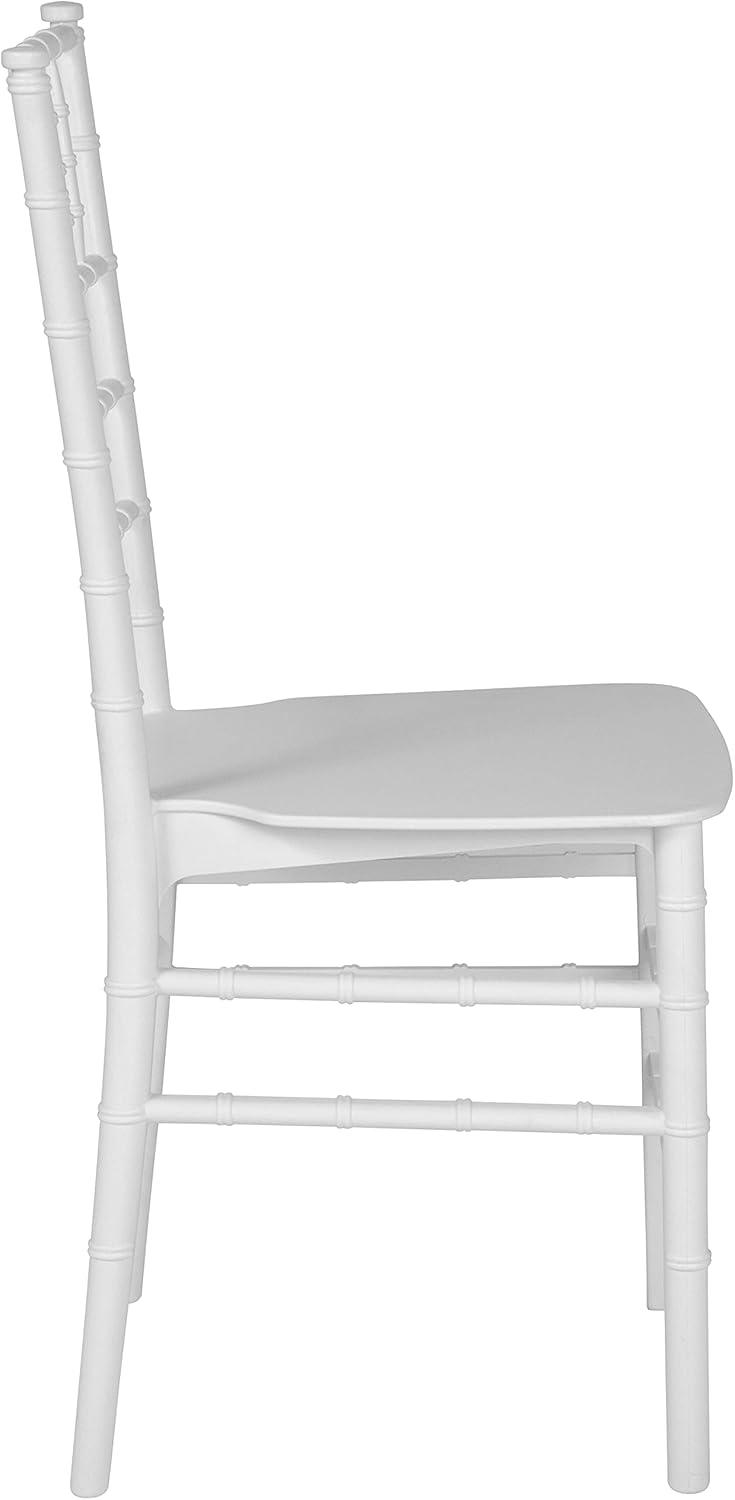 imageFlash Furniture 2 Pack HERCULES Series Gold Resin Stacking Chiavari ChairWhite