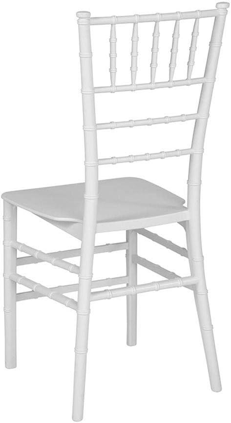 imageFlash Furniture 2 Pack HERCULES Series Gold Resin Stacking Chiavari ChairWhite