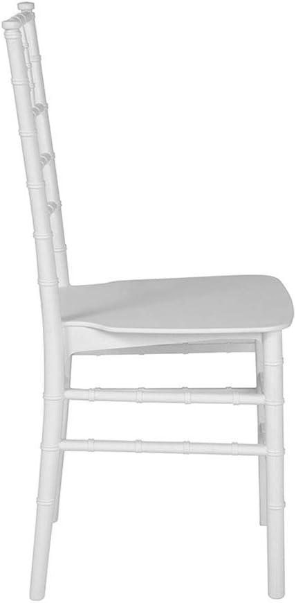 imageFlash Furniture 2 Pack HERCULES Series Gold Resin Stacking Chiavari ChairWhite
