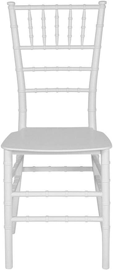 imageFlash Furniture 2 Pack HERCULES Series Gold Resin Stacking Chiavari ChairWhite