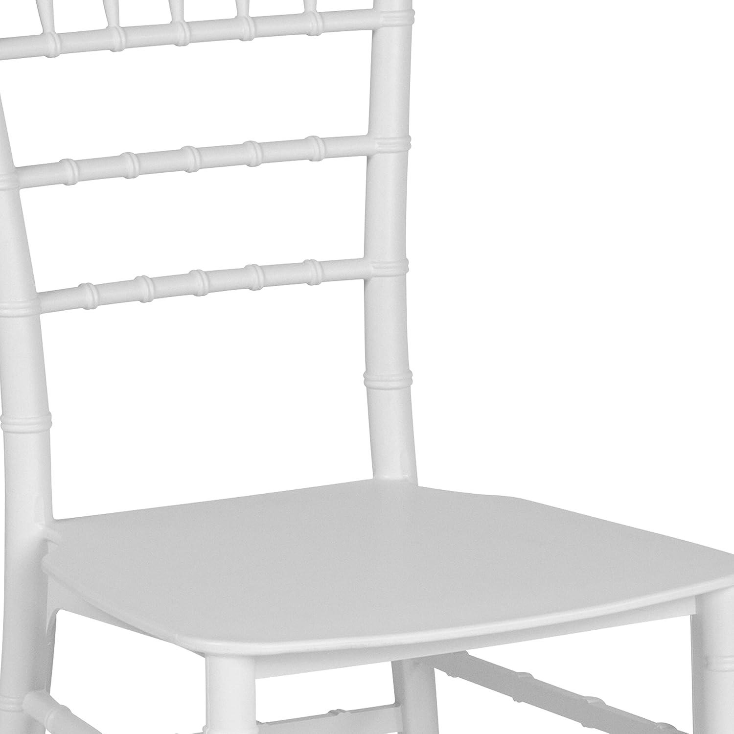 imageFlash Furniture 2 Pack HERCULES Series Gold Resin Stacking Chiavari ChairWhite