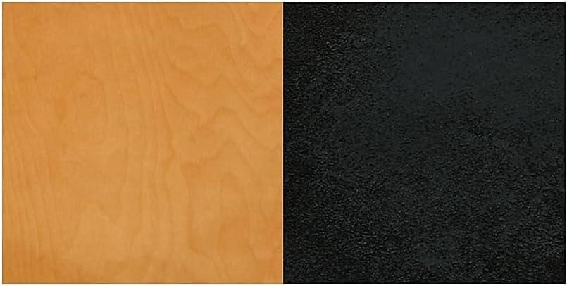 imageFlash Furniture 4 Pack HERCULES Series Black School House Back Metal Restaurant Chair Black Vinyl SeatNatural Wood SeatBlack Metal Frame