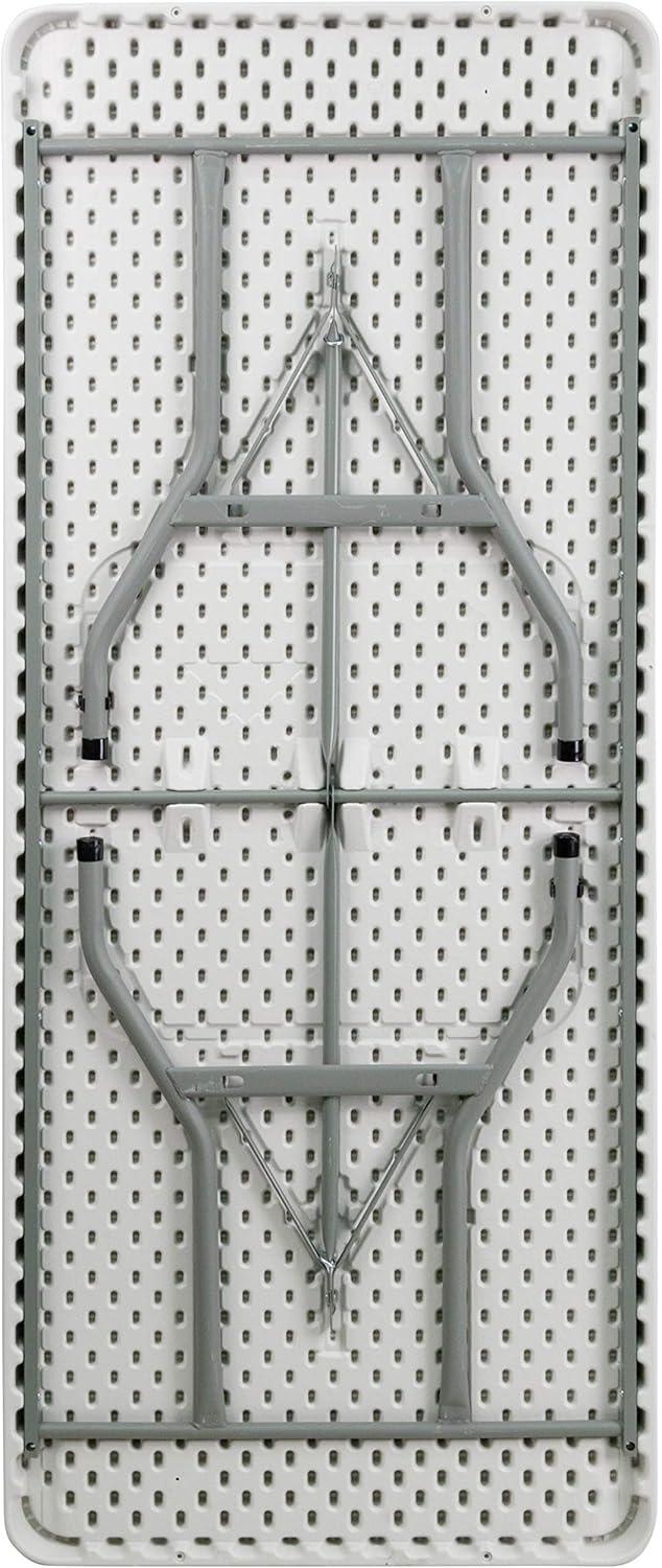 imageFlash Furniture 6Foot Granite White Plastic Folding Table