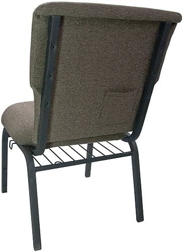 imageFlash Furniture Advantage Mixed Tan Discount Church Chair 21 in WideJute FabricBlack Frame