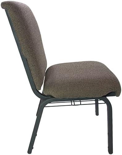 imageFlash Furniture Advantage Mixed Tan Discount Church Chair 21 in WideJute FabricBlack Frame