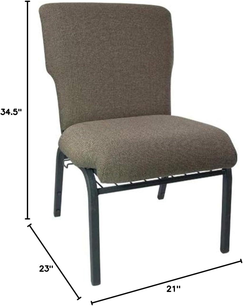 imageFlash Furniture Advantage Mixed Tan Discount Church Chair 21 in WideJute FabricBlack Frame