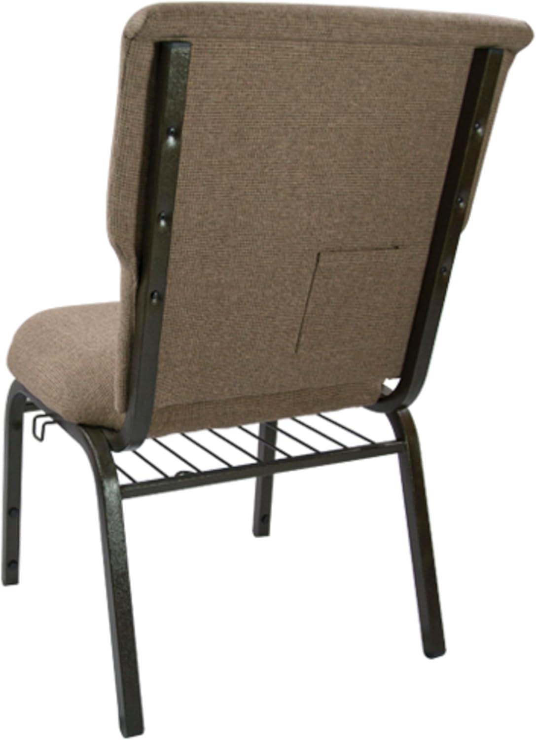 imageFlash Furniture Advantage Mixed Tan Discount Church Chair 21 in WideMixed Tan FabricGold Vein Frame