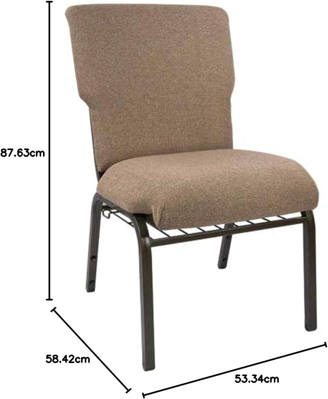 imageFlash Furniture Advantage Mixed Tan Discount Church Chair 21 in WideMixed Tan FabricGold Vein Frame