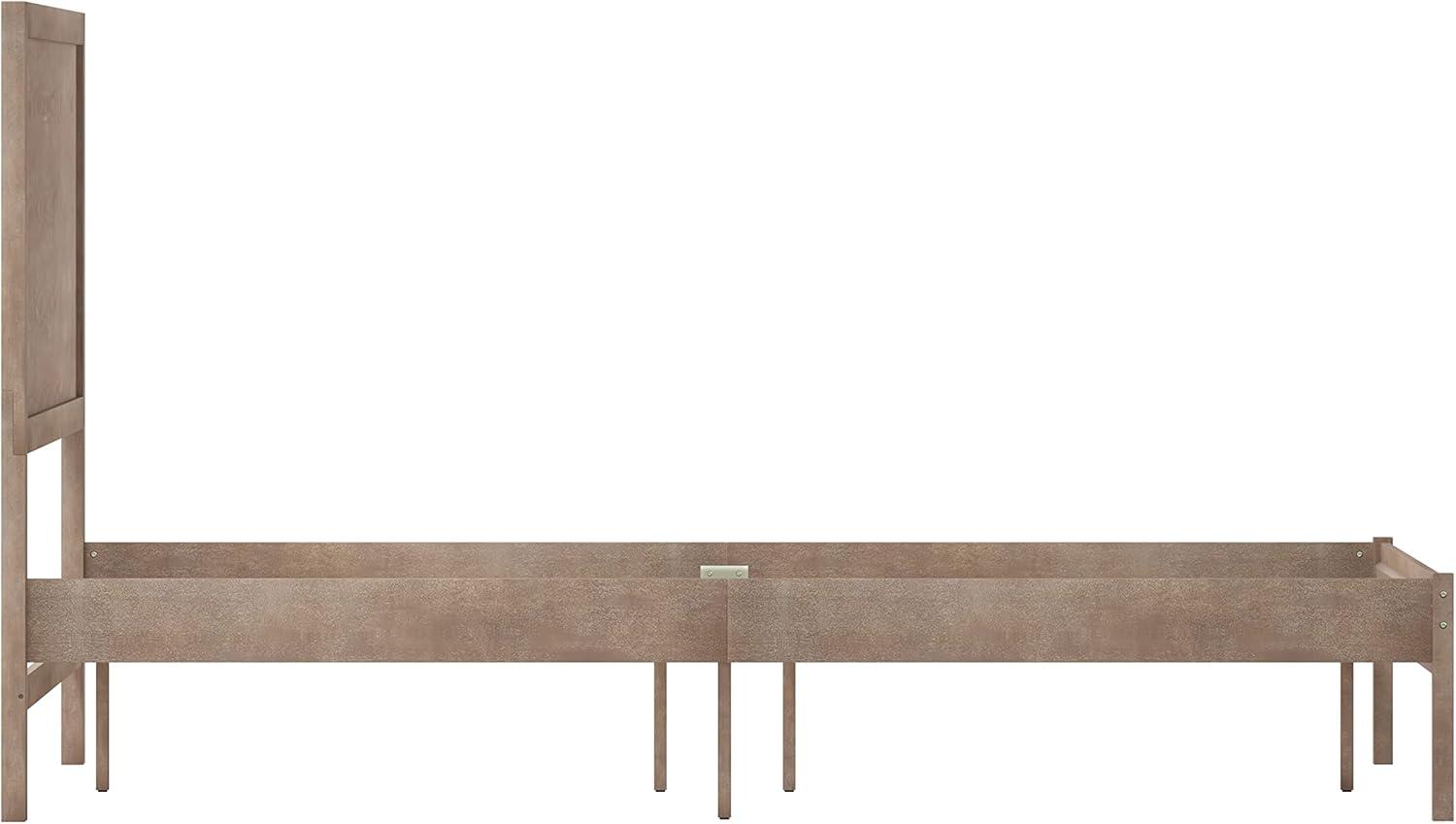 imageFlash Furniture Asher Solid Wood Platform Bed with Wooden Slats and Headboard No Box Spring Needed King Size Light BrownLight Brown