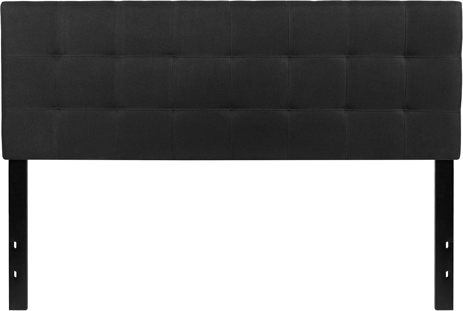 imageFlash Furniture Bedford Box Stitch Tufted Upholstered Twin Size Headboard in Black FabricBlack