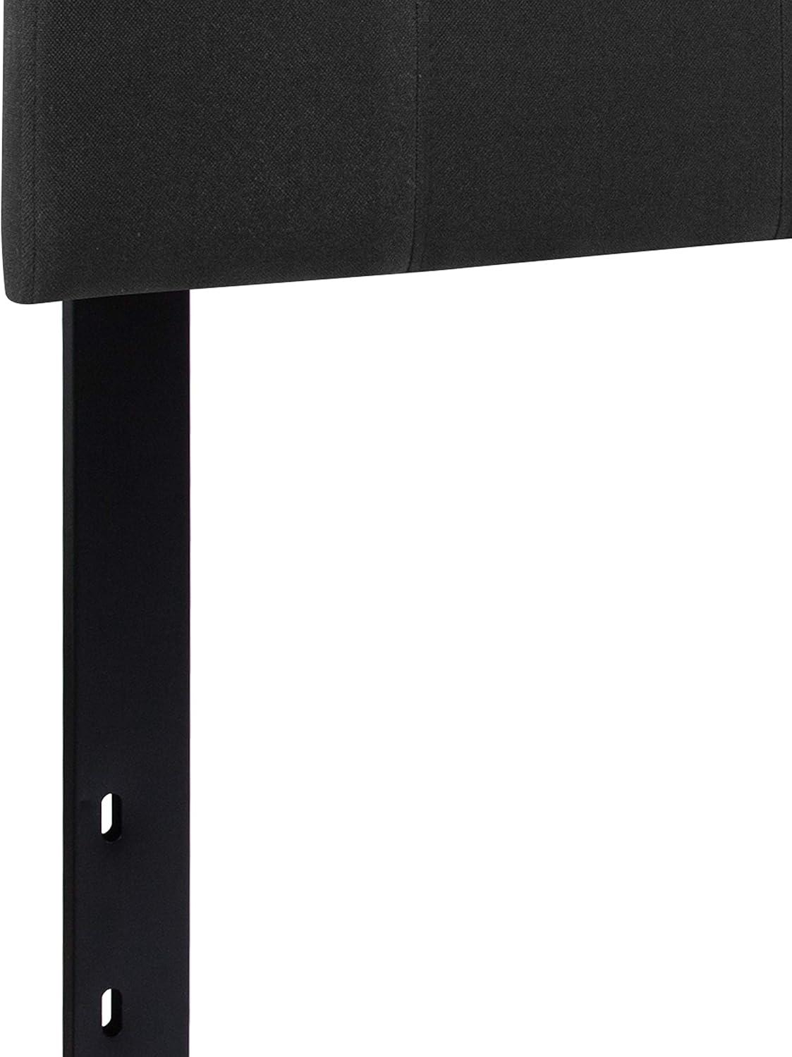 imageFlash Furniture Bedford Box Stitch Tufted Upholstered Twin Size Headboard in Black FabricBlack