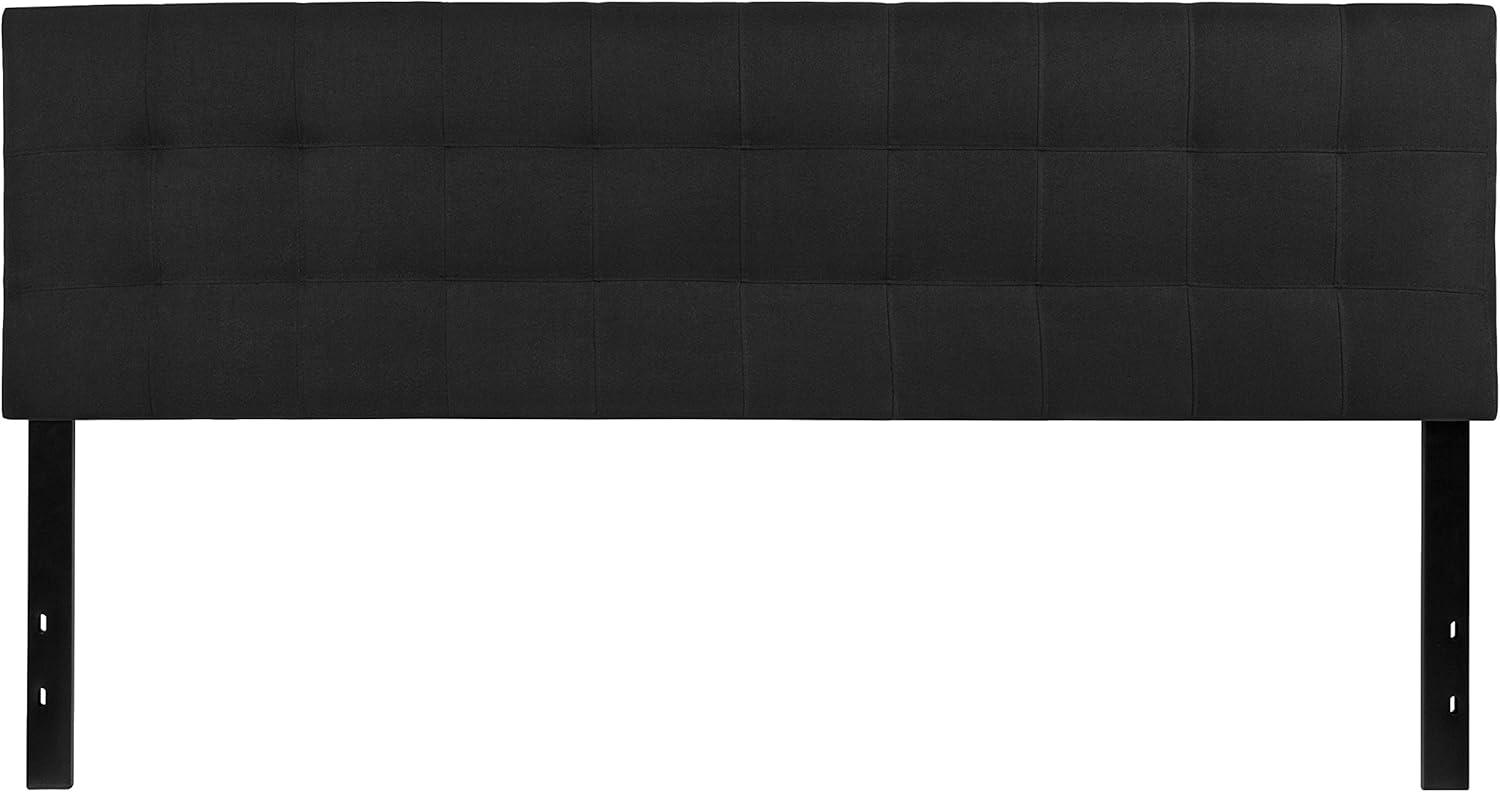 imageFlash Furniture Bedford Box Stitch Tufted Upholstered Twin Size Headboard in Black FabricBlack
