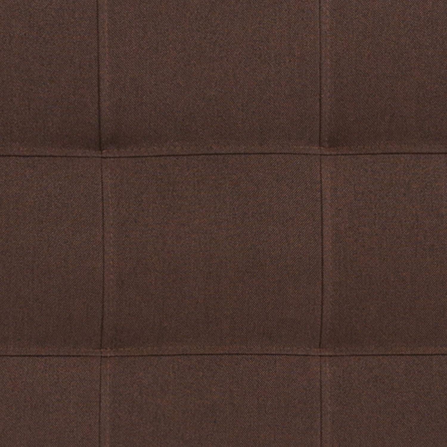 imageFlash Furniture Bedford Box Stitch Tufted Upholstered Twin Size Headboard in Black FabricDark Brown