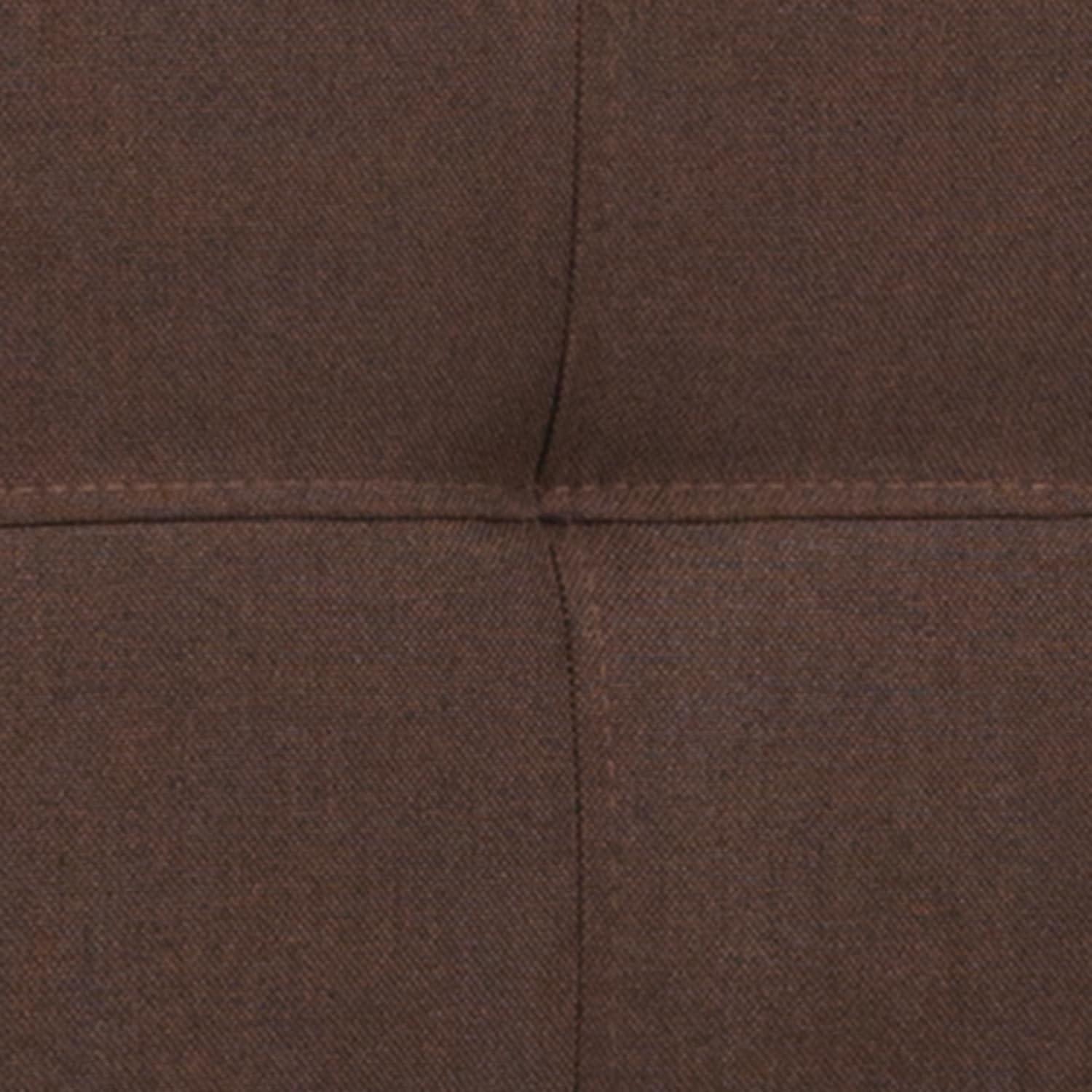 imageFlash Furniture Bedford Box Stitch Tufted Upholstered Twin Size Headboard in Black FabricDark Brown