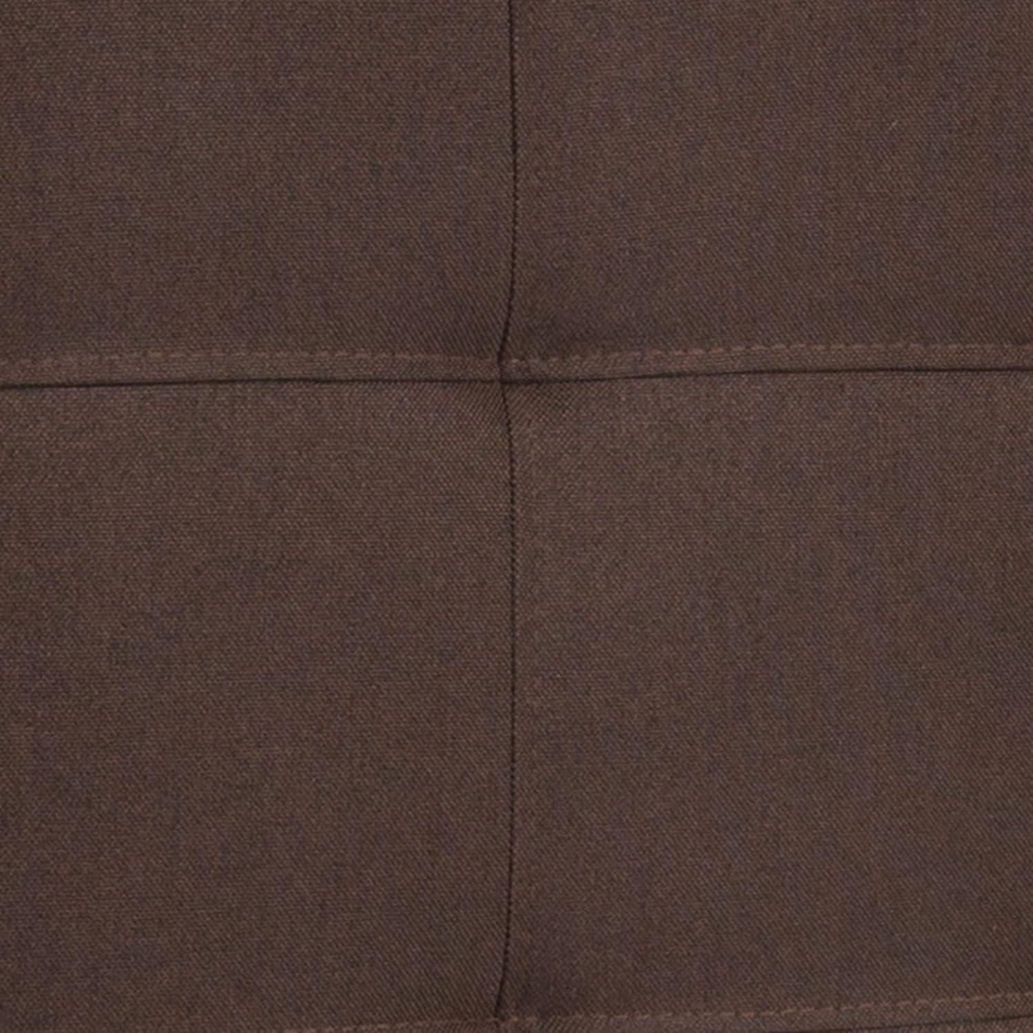 imageFlash Furniture Bedford Box Stitch Tufted Upholstered Twin Size Headboard in Black FabricDark Brown