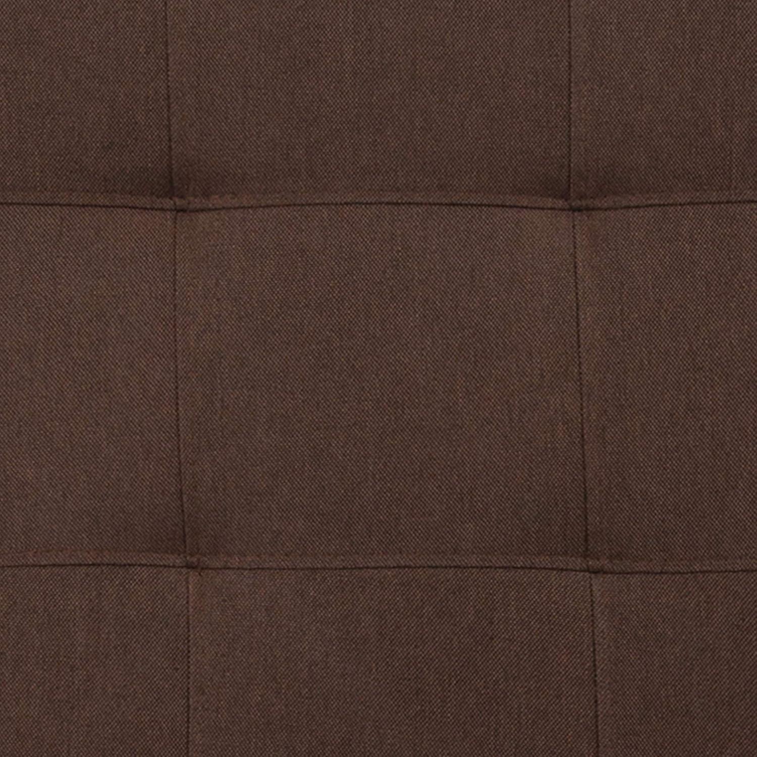 imageFlash Furniture Bedford Box Stitch Tufted Upholstered Twin Size Headboard in Black FabricDark Brown