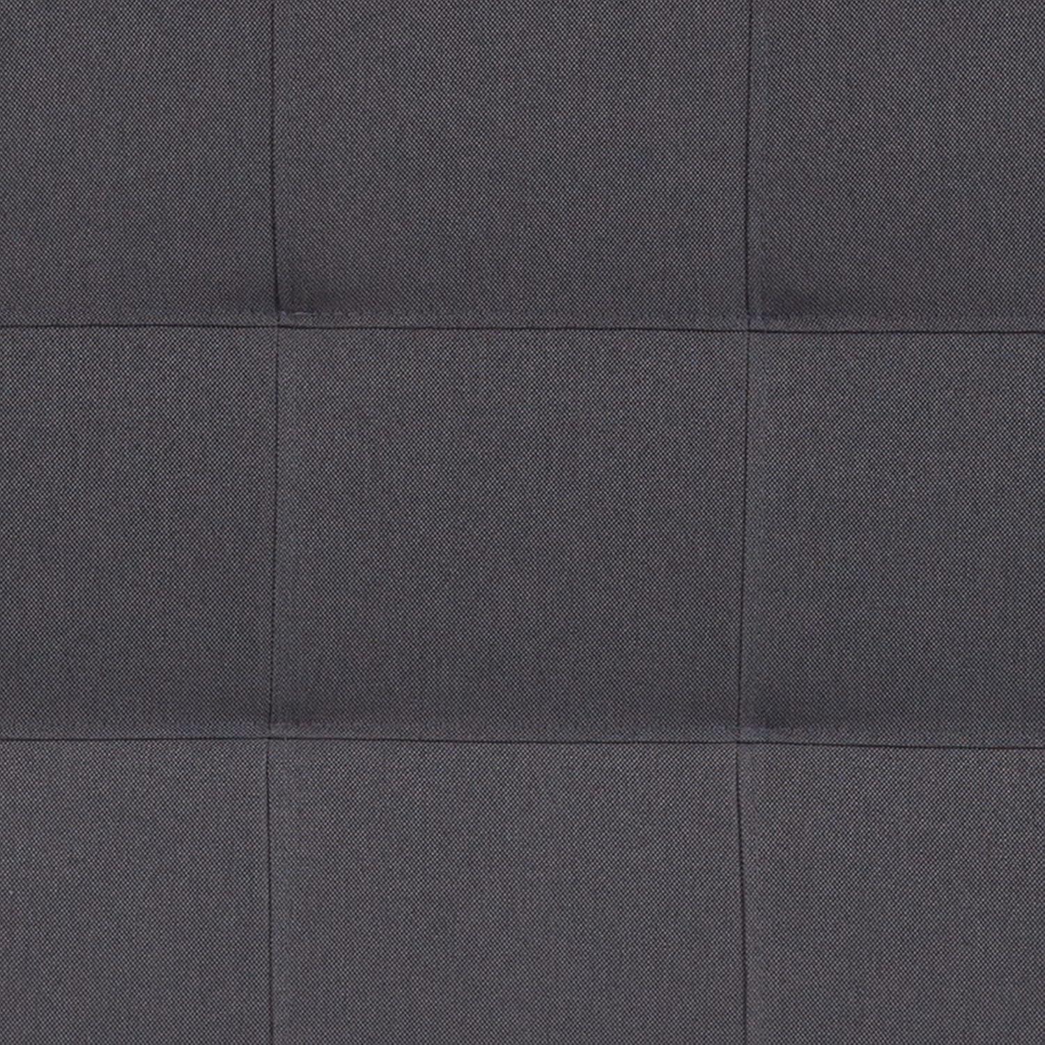 imageFlash Furniture Bedford Box Stitch Tufted Upholstered Twin Size Headboard in Black FabricDark Gray